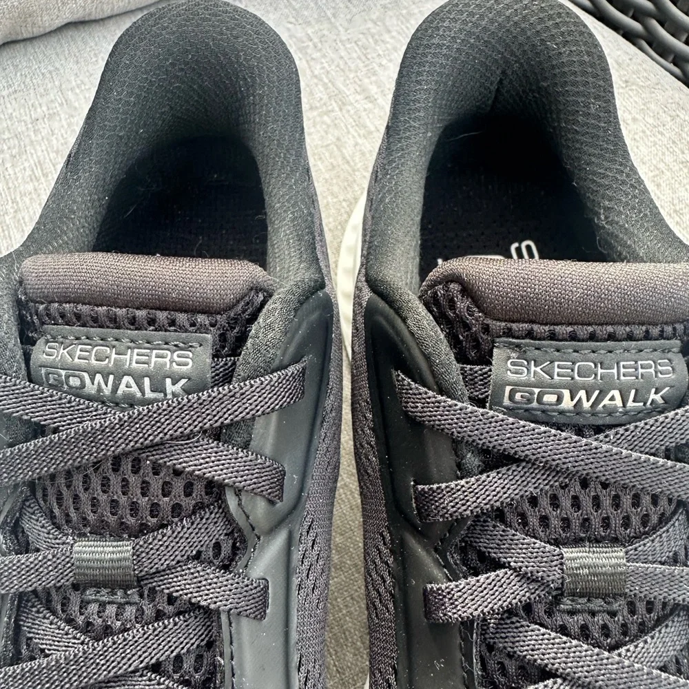 Skechers Black and White Women's Sneakers - Picture 3 of 5